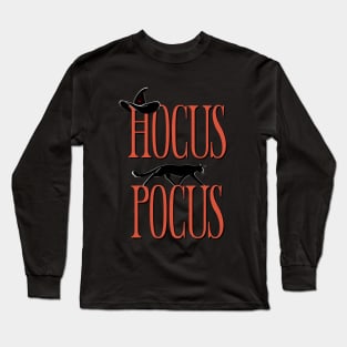 witch cat hocus pocus Long Sleeve T-Shirt